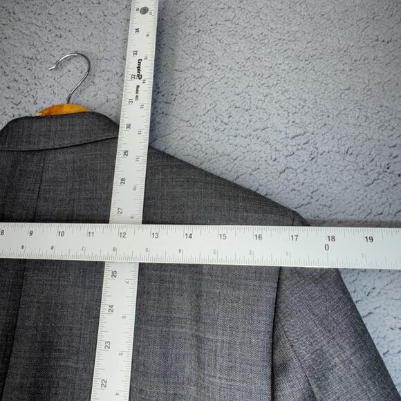 J Crew Sport Coat Men 36R Gray Wool Thompson Two Button Blazer Suit Jacket NWT - Picture 14 of 16